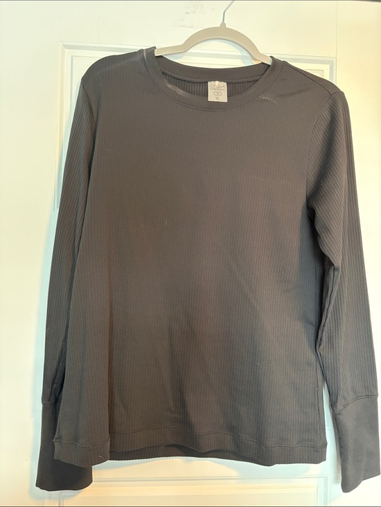 CALIA by Carrie Underwood Tops - CALIA by Carrie Underwood Ribbed Crewneck Top - Charcoal